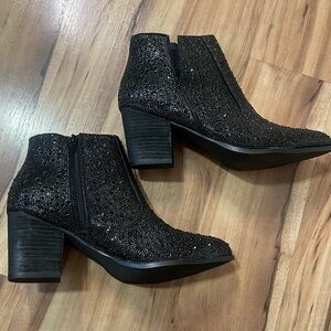 Naughty Monkey Shine Star Rhinestone Booties
